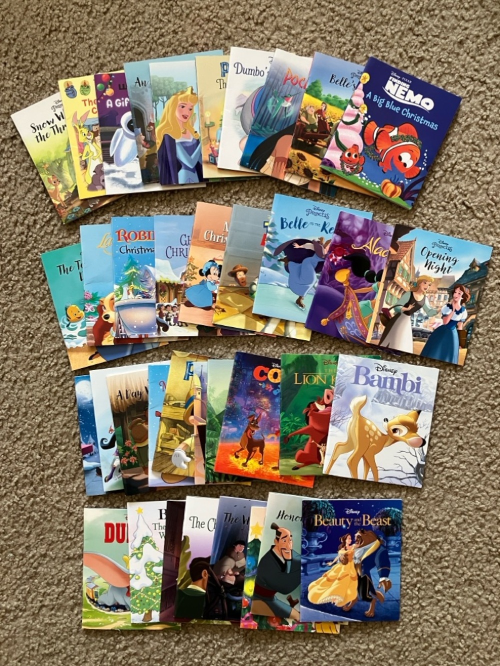 Lot of 36 mini Disney Storybooks